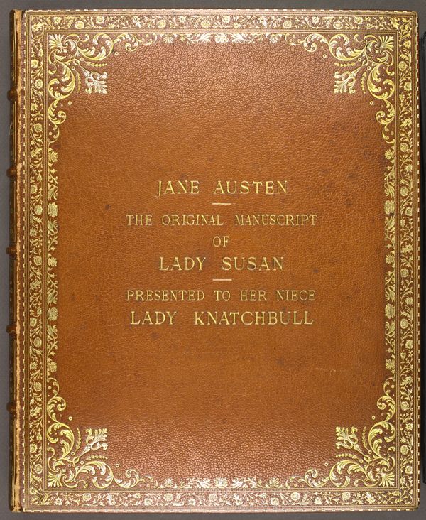 Image for page: Front_(left)_board of manuscript: lady_susan